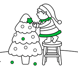 Christmas coloring pages for kids