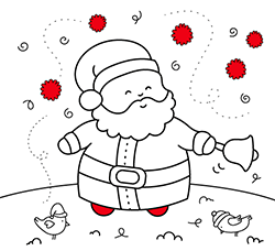 Printable Christmas coloring pages